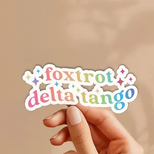 Foxtrot Delta Tango Stickers, FDT Sticker, Anti-Trump Funny 2025 Stickers
