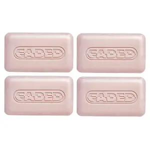 Faded Brightening Cleansing Bar 4 Pack - Shea Butter, Niacinamide, Vitamin C - Fragrance Free, Non-Bleaching, Safe for Sensitive Skin - Body Care, Moisture, Hydrating, Discoloration, Dark Spots