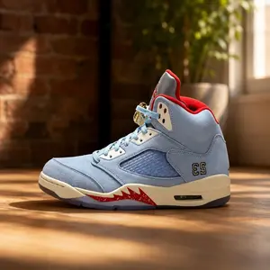 club soccer cleats Ice Blue Retro High Top Basketball Shoes Men Women 90s Vintage Suede Upper Shark Tooth Design Air Cushion Streetwear Sneakers 2025 Absolutely! Enhances air circulation, prevents sweaty feet Excellent grip, long-lasting du
