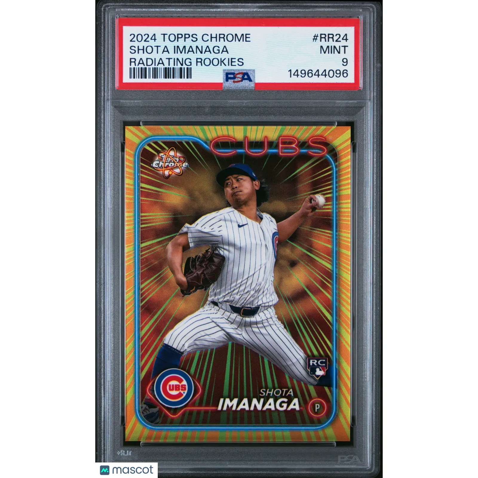 2024 Topps Chrome Radiating Rookies Shota Imanaga Update #RR24 PSA 9