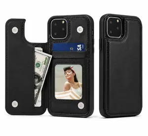 LuxeVault Leather Wallet Phone Case – Card Holder Flip Cover
