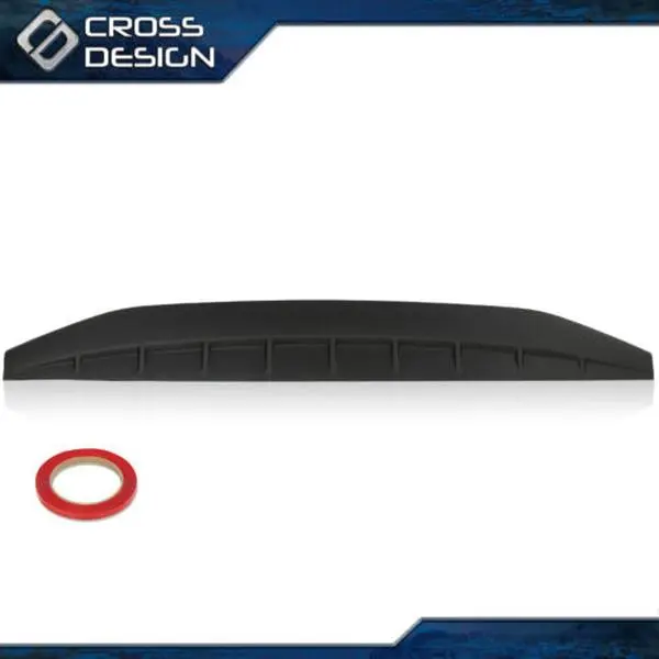 CROSSDESIGN ABS Plastic Black Rear Spoiler - Automotive Truck Car Tailgate Rear Wing, Compatible with 2009-2018 Ram 1500, 2500, 3500, Car Rear Spoiler