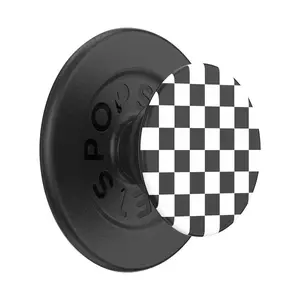 PopSockets Magnetic Phone Grip with MagSafe Magnetic Adapter Ring Included - Checker Black