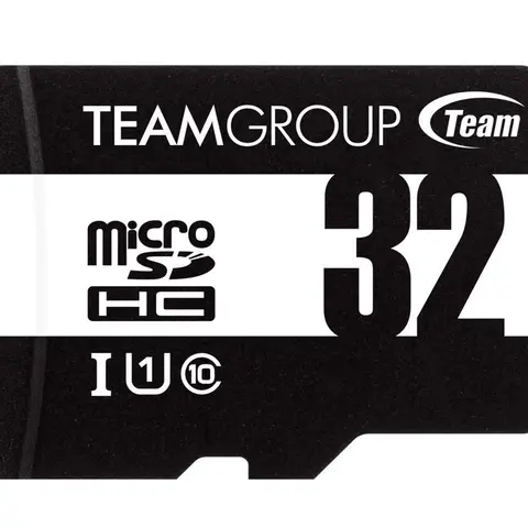 Team 32GB microSDHC UHS-I/U1 Class 10 Memory Card with Adapter, Speed Up to 100MB/s (TUSDH32GCL10U03)