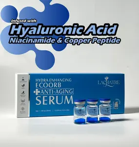 LACHATRE BEAUTY: Blue Hydra Enhancing EcoOrb Anti-Aging Serum with Hyaluronic Acid & Niacinamide & Tuber Magnatum Extract & Copper Tripeptide-1 for Hydrated & Vigorous Skin Vegan Hydrating Moisturizing Brightening Moisture Anti-Oxidation SummerVibes