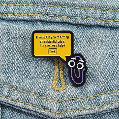 Cartoon Clip Design Brooch, Alloy Brooch Pin, Durable Metal Pins, Enamel Lapel Pins, Cute Enamel Pin Charms Suitable for Backpacks, Jeans, Scarves, Hats Decoration, Trendy All-match & Exquisite Brooch for Birthday Gift, Fashion Accessory