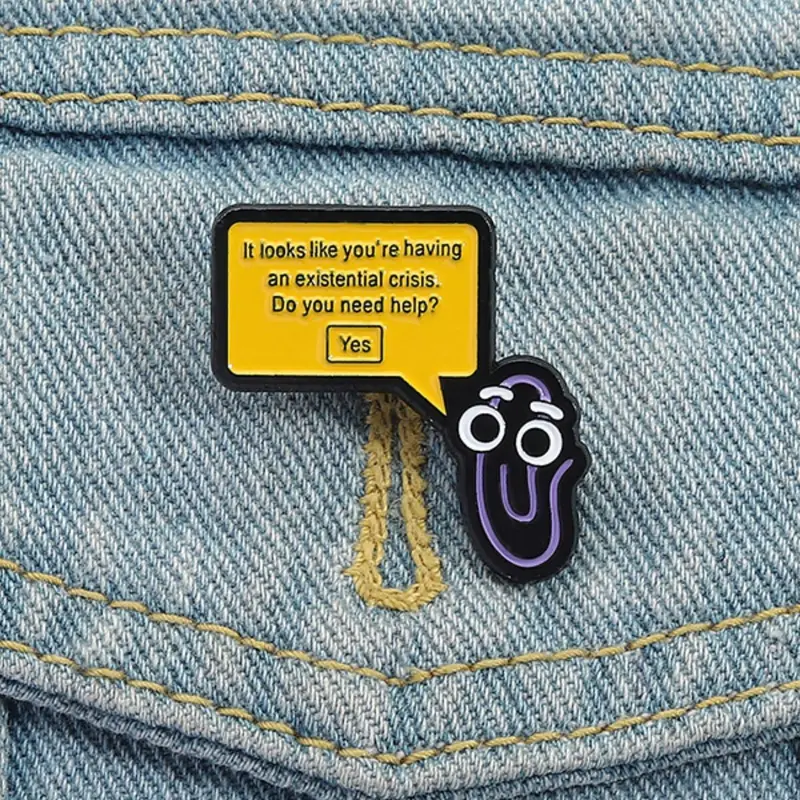 Cartoon Clip Design Brooch, Alloy Brooch Pin, Durable Metal Pins, Enamel Lapel Pins, Cute Enamel Pin Charms Suitable for Backpacks, Jeans, Scarves, Hats Decoration, Trendy All-match & Exquisite Brooch for Birthday Gift, Fashion Accessory