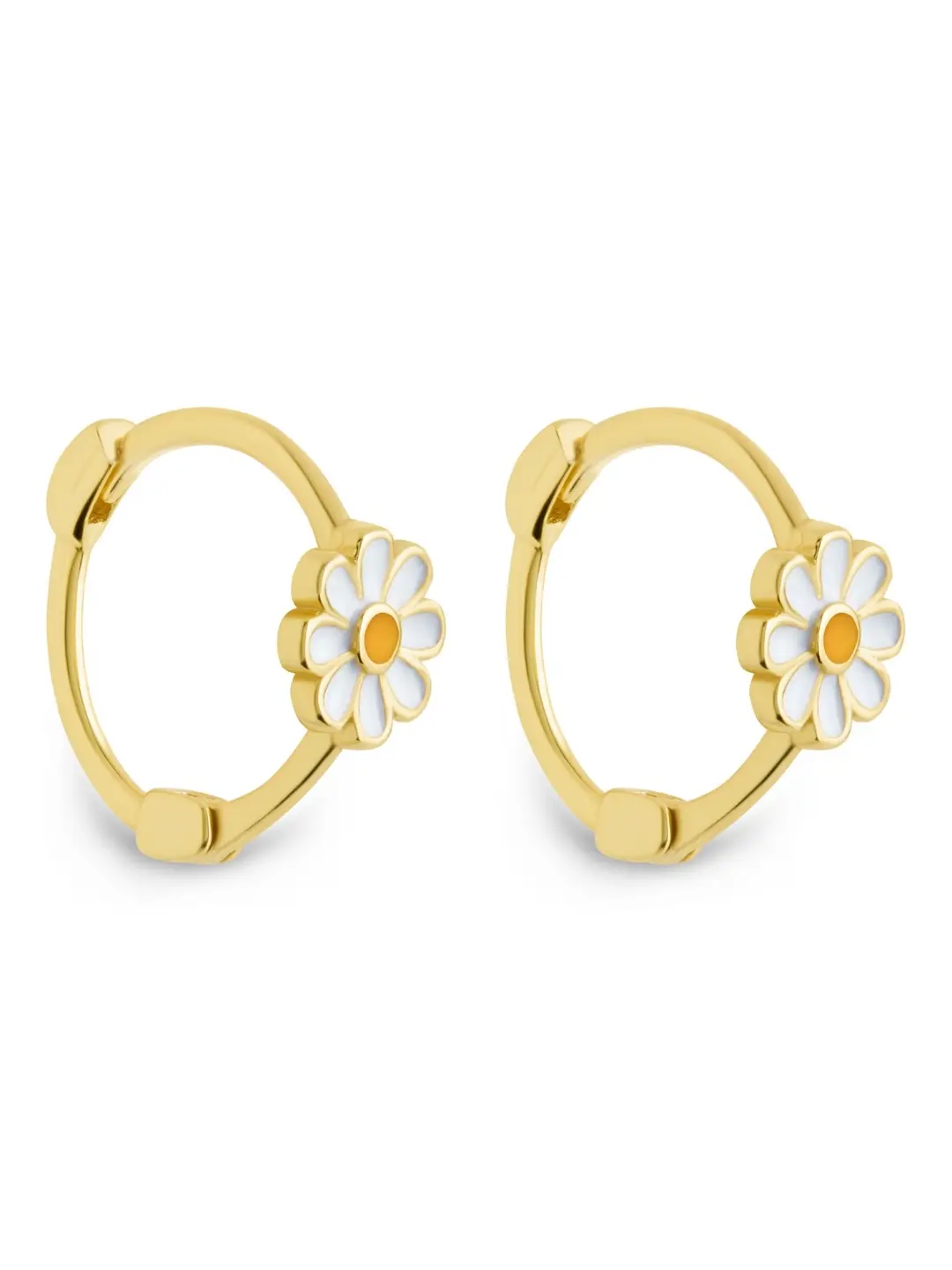 Stella Flower Micro Hoop Earrings