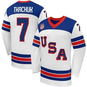 #7 Tkachuk Team USA Winter Olympics 2026 Jersey White Print All Sizes S-5XL ER
