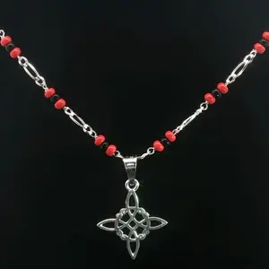 Witch Knot Protection Necklace (Sterling Silver 925)