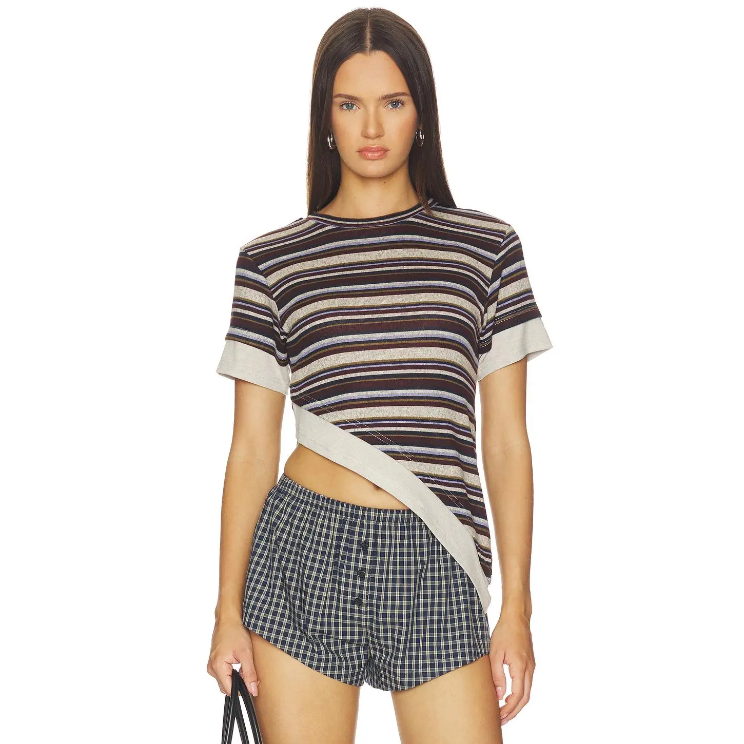 LIONESS Apex Tee in Vintage Stripe