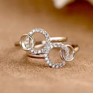 Big Sis & Little Sis Ring Bond Together Promise Forever Simple Meaningful Design for Sisters' Special Relationship Gift bracelet size  1  ring nuva  rings alex  ani korean  studs bamboo flower  sack heart  nugget Sterling Silver Moissanite Cluster prawn S