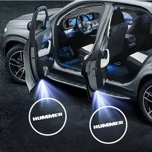 4-Pack Hummer Welcome Lights, Fits H1 H2 H3 Hx, Automatic Sensor Door Projection Lamp, Easy Install, No Damage Installation, Car Door Led