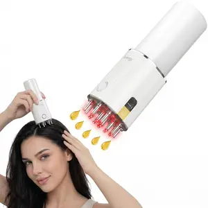 Renergy Electric Hair Oil Applicator for Scalp, Red Light Therapy Scalp Applicator Comb with Vibration & Microcurrent, Minoxidil Applicator Tool, Hair Serum Dispenser, Electric Scalp Massager for Hair Growth Summervibes