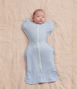 Swaddle Up™ 1.0 TOG Cotton Powder Blue Twinkle Swaddle Up™ 1.0 TOG Cotton Powder Blue Twinkle