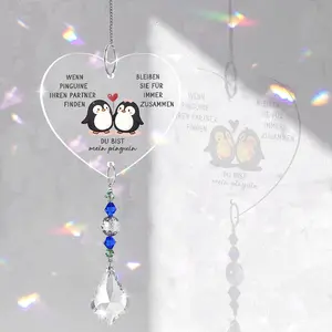1pc Decorative Hanging Decorations, when penguins find a mate, they will be together forever. You are my penguin, Christmas Easter, Mother's Day, Father's Day holiday gifts, birthday gifts for family, friends, and loved ones, home dec