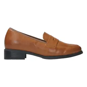 Wolky Leather Block Heel Loafer- Alabama