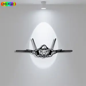 1pc Avant - Garde Fighter Jet Metal Wall Art, Avant - Garde Fighter Jet Statue Mural, Iron Craft, Perfect for Garage, Workshop, Patio Wall Decor, Heavy - Duty Rustproof Metal Decor, Artistic Metalwork, Father's Day Decor, Ideal Gift for Trend Seekers