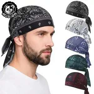 Musion Pirate Cashew Nut Set Headpiece Strap Headpiece Street Dance Breathable Polyester Outdoor Headwear Bicycle Helmet Lining Sports Outdoor Hats Sports Headpiece