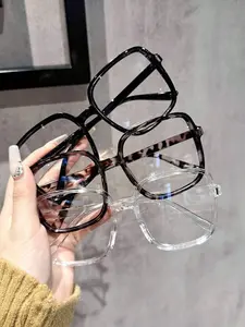 Women's Elegant Trendy Eyeglasses, Fashionable Casual Leopard Pattern Eyeglasses for Work, Daily Clothing Decor, Perfect for Student Daily Use, Stylish Square Frames, Tortoiseshell Glasses, Stylish Trendy Eyewear