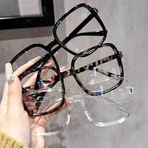 Women's Elegant Trendy Eyeglasses, Fashionable Casual Leopard Pattern Eyeglasses for Work, Daily Clothing Decor, Perfect for Student Daily Use, Stylish Square Frames, Tortoiseshell Glasses, Stylish Trendy Eyewear