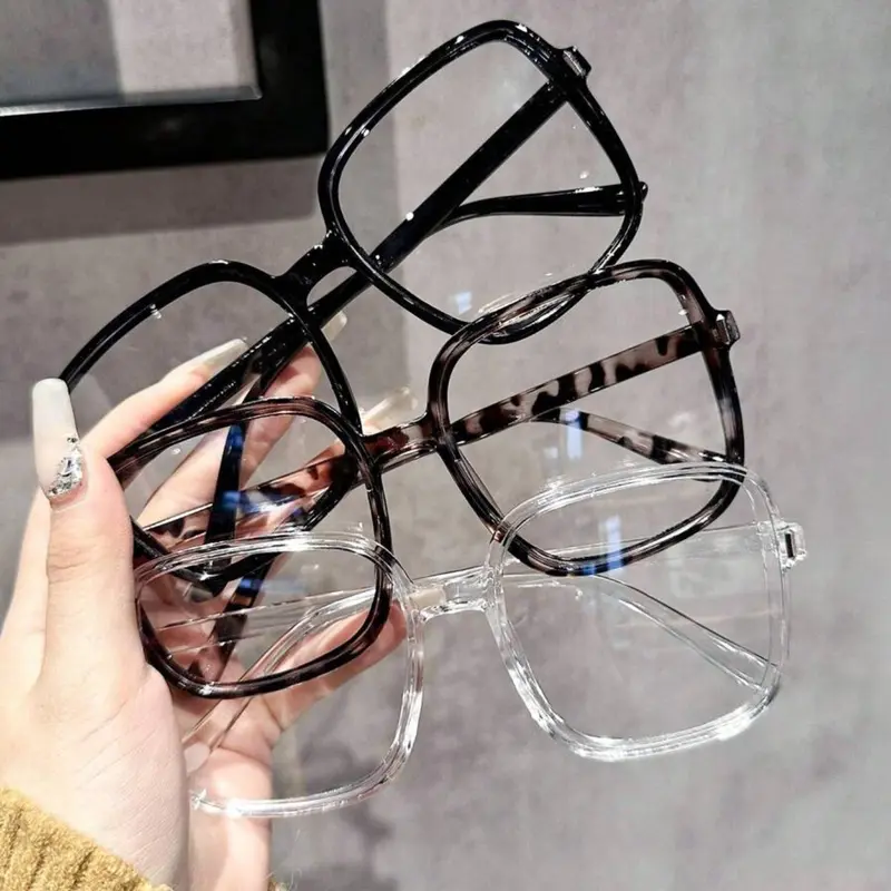 Women's Elegant Trendy Eyeglasses, Fashionable Casual Leopard Pattern Eyeglasses for Work, Daily Clothing Decor, Perfect for Student Daily Use, Stylish Square Frames, Tortoiseshell Glasses, Stylish Trendy Eyewear