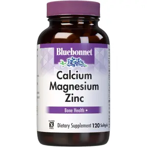 Calcium Magnesium Zinc Plus Vitamin D3 Softgels with 1000 mg Calcium 500 mg Magnesium and 15 mg Zinc Bone and Immune Health Support 120 Count