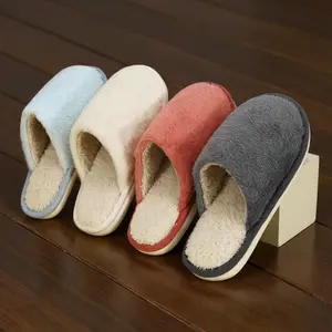 Women's Plush Winter Slippers Cozy Fuzzy Flat Shoes with EVA Sole, Comfortable Indoor Outdoor Floor Slippers in Multiple Colors, Soft Warm House Slippers Christmas Gift
