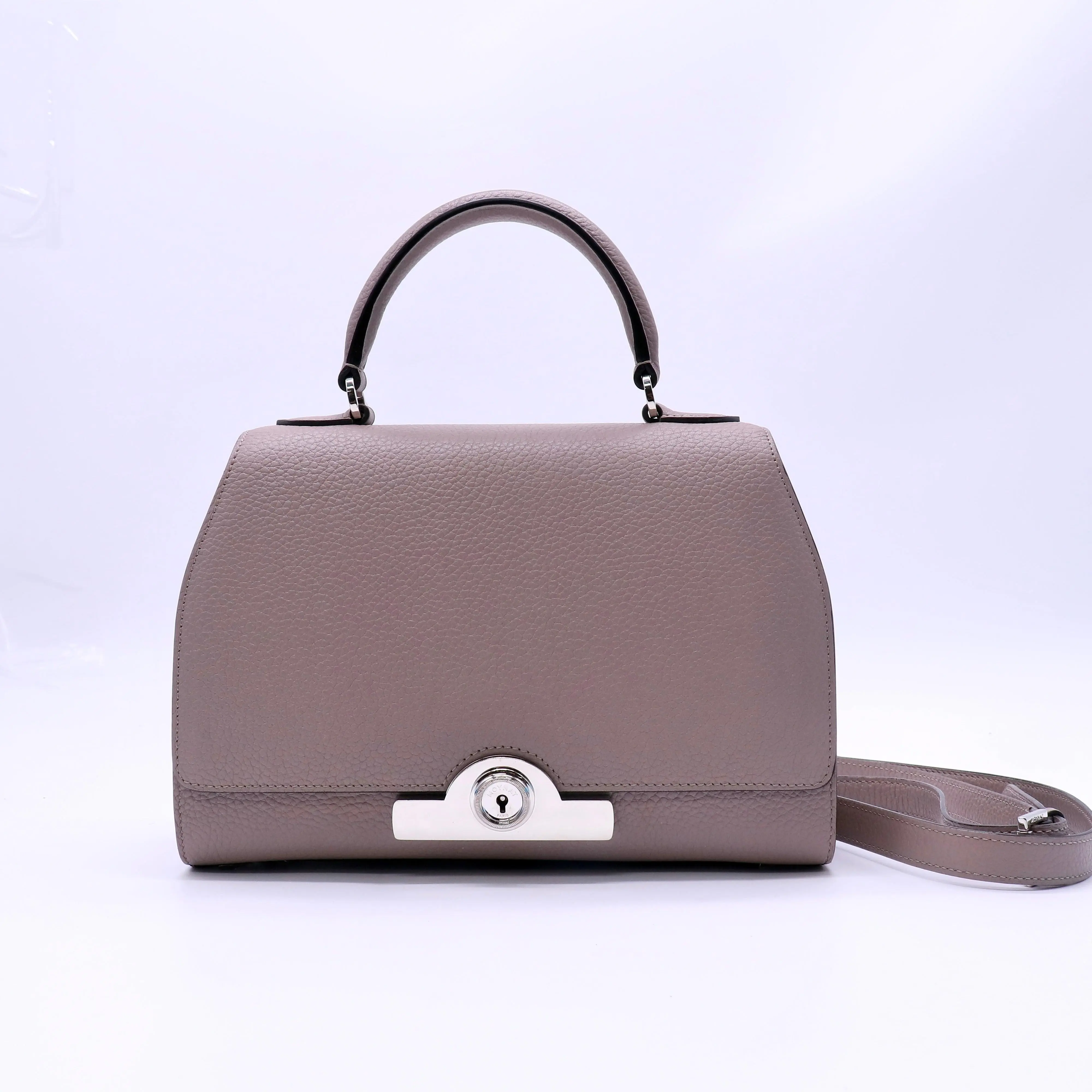 Pre-owned MOYNAT Leather Shoulder Bags Taurillon Rejane PM Twins B22919