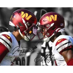 Jayden Daniels & Terry McLaurin Signed Photo Print High-Quality Canvas Wall Art for Modern Home Office Living Room Dorm Aesthetic Poster