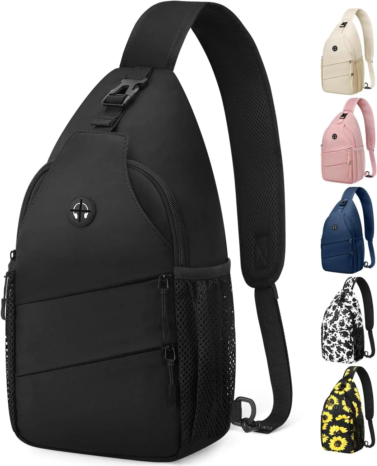 Crossbody Bags for Women Men Trendy Sling Bag Backpack Casual Chest Bag with Convertible Shoulder Strap