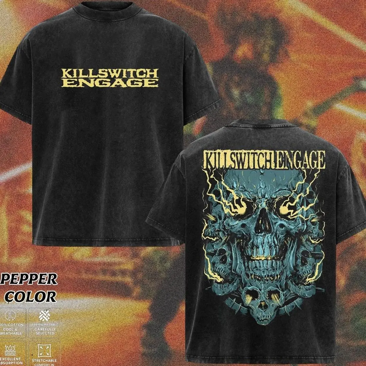 [COLLECTION] Killswitch Engage Band T-Shirt Collection, Dark Flame Graphic Tee, Retro Melodic Metalcore Style Shirt, Emotional Heavy Metal Inspired Shirts, Vintage Heavy Cotton Band Tee, Gift for Metal Music Lovers, Alternative Merch for Men & Women J5O