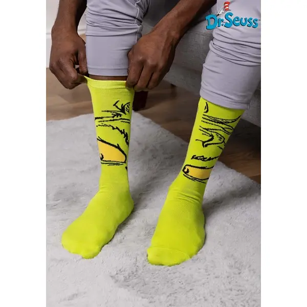 The Grinch Costume Crew Socks