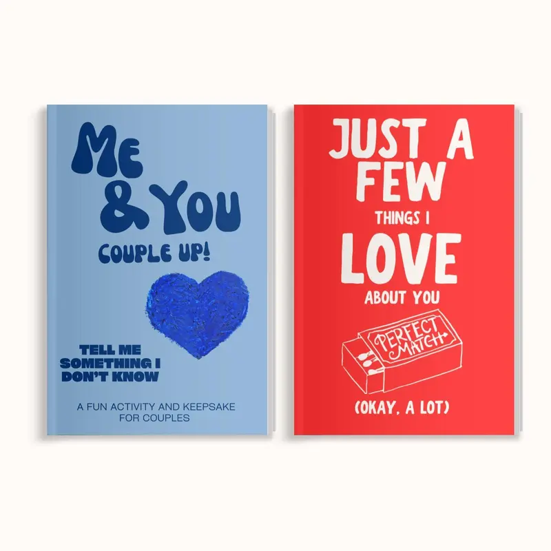 2 PACK BUNDLE: Me & You: Couple Up! Tell Me Something I Don't Know and Just A Few Things I Love About You (Okay, A Lot), Date Night Activity & Romantic Gift Bundle by LARKINROAD, Couple Bonding for husbands wives boyfriends or girlfriends to reconnect