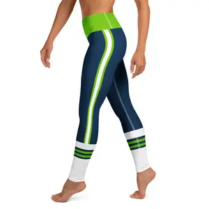 Women's Seattle-Inspired High-Waist Sporty Sports Bottoms, Perfect for Seattle Football Fans and Gameday