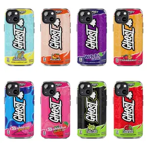 Ghost Energy Drink Flavor Phone Cases - Bubblicious Candy, Iced Tea, Lemonade, Peaches, Grape, Electric Limeade, Strawbango, Cherry - for iPhone 12/13/14/15/16/17 Pro Max, Pro Plus, 17 Air - Stylish Gift for Her/Him