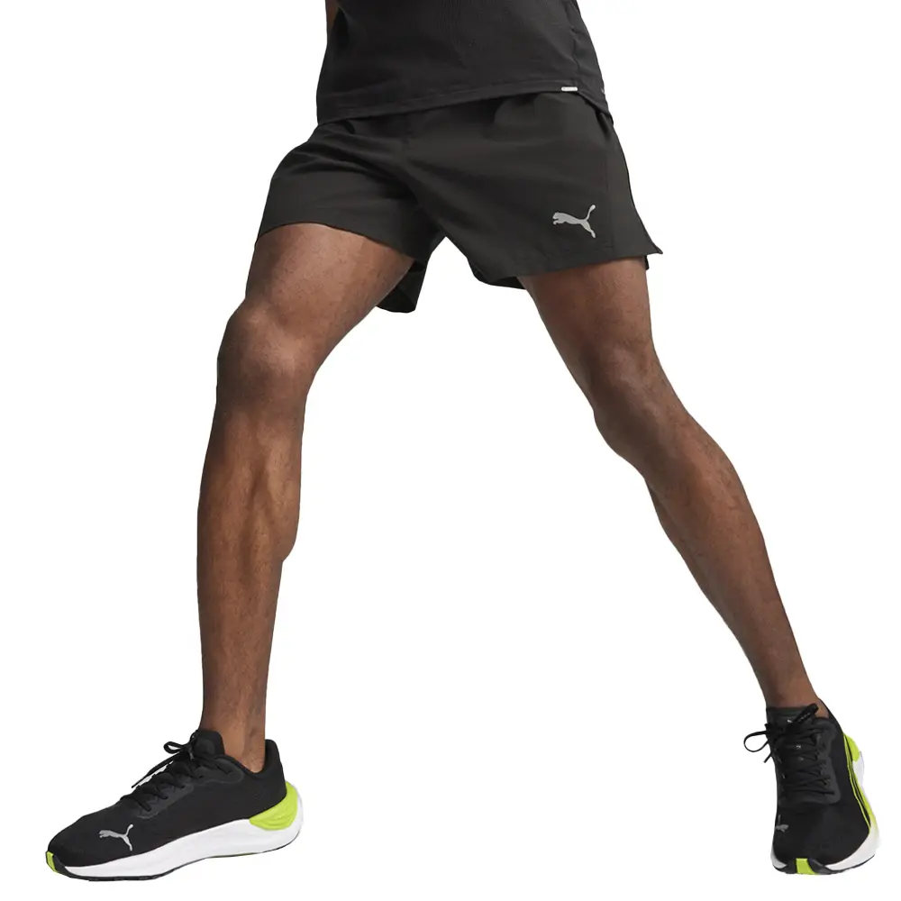 PUMA Mens Run Velocity Ultraweave 5 Inch Shorts Casual Bottoms Casual - Black PUMA Mens Run Velocity Ultraweave 5 Inch Shorts Casual Bottoms Casual - Black