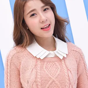 Elegant Multi-Layered Doll Collar for Women All Seasons Wear White Button-Down Style Versatile Accessory Adds Touch to Any Outfit