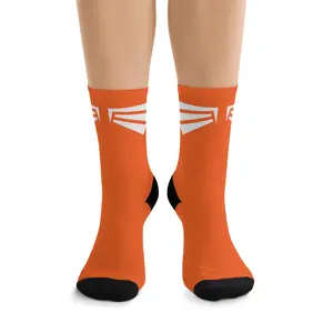Orange Super Hero Socks - Angel Wings Socks / Track Star Socks / Cool Sports Athlete Socks
