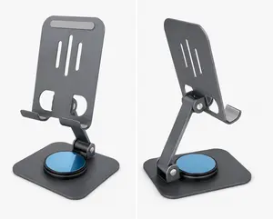 Adjustable Cellphone Stand Mount - Sleek Design, 360-Degree Rotation for Optimal Viewing Angles