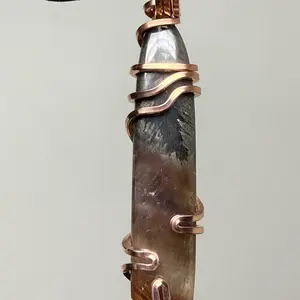 Large Super 7 Melody Stone Handmade Copper PENDANT Artisan Crafted Unique Gift Anniversary Auspicious Birthday