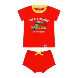 La Chiva Bus Baby Tee & Bloomer Set – Colorful Infant Outfit