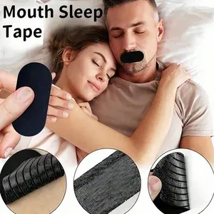 12-24 Pack Breathable Comfort Anti-Snore Tape, Micro-Porous, Unisex, High Quality, Pain-Free Removal, Low Allergy, Non-Latex, Skin-Friendly