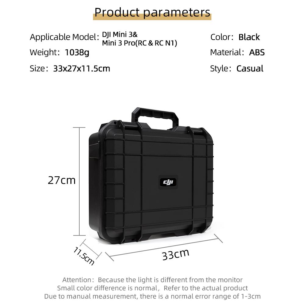 For DJI Mini 3 Case Explosion Proof Case Mini 3 Pro Bag Portable Waterproof Box Hard Shell Large Capacity Accessories Case