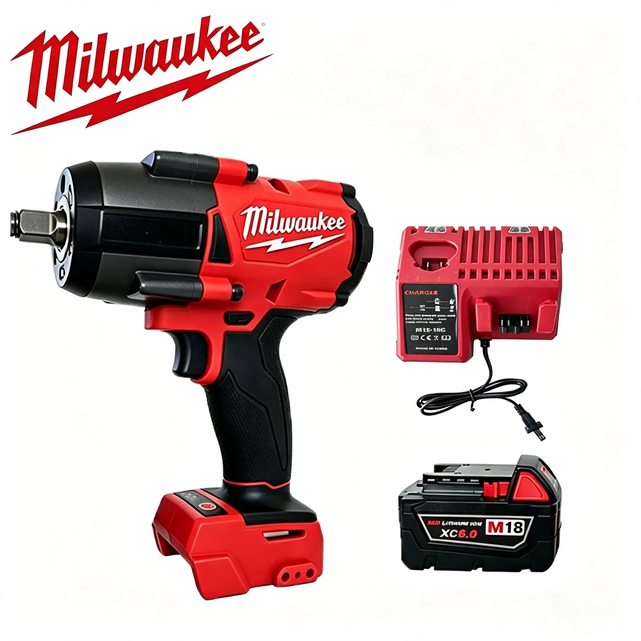 Milwaukee M18 1/2" Brushless Impact Wrench - 1000 FT-LBS Torque Professional Power Tool for Tire Change, Automotive Work heavy duty repair tool car nut