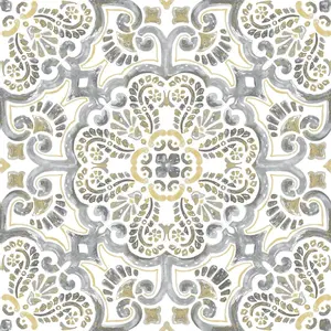 212 MAIN Antico Self-Adhesive Peel & Stick Floor Tiles, Decorative Home Improvement Tiles for Bathroom, Self Adhesive Tiles, Moroccan-Inspired