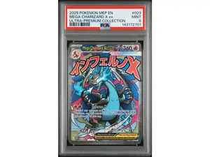 2025 Pokemon Black Star Promo Ultra Premium Collection Mega Charizard X Ex #023 PSA 9