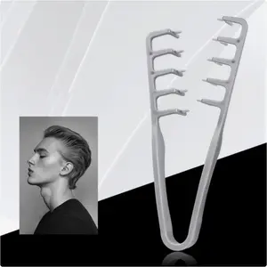 New Fluffy Texture Styling Comb, Hair Parting Cover, Bangs Styling Brush, Unisex Hair Styling Tool, Fresh Design, 1 Piece