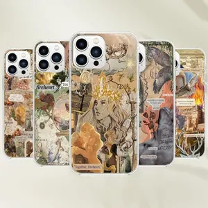 Fireheart Phone Case - Throne of Glass Bookish Art Cover, Compatible with iPhone X, 11, 12, 13, 14, 15, 16, 17 & more
