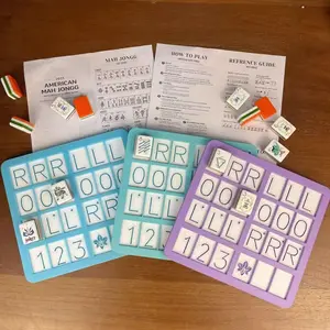 Floral Orchid Pattern Mahjong Helper Tray - 3D Printed Racking Board for American Mahjong, Solo Practice Tool with Tile Layout Guide, Perfect for Charleston & Hand Draw Games, Great Gift for Mahjong Lovers